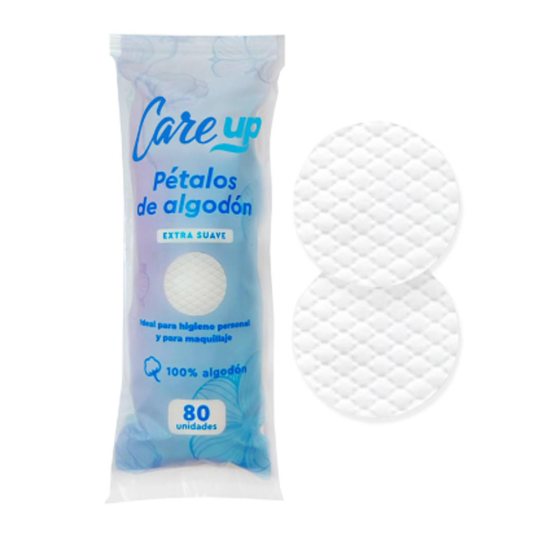 Pétalos de algodón Care Up Extra suave 80 Unidades. 1
