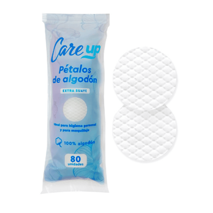 Pétalos de algodón Care Up Extra suave 80 Unidades. 1
