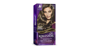 Tinte para el cabello Koleston New 61 Rubio ceniza oscuro.