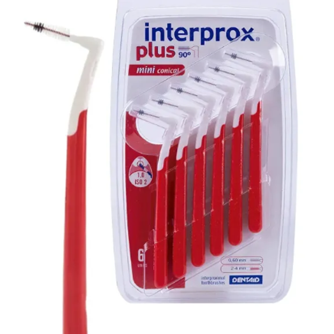 Cepillos interdentales Interprox Plus mini cónicos 6 Unidades. 1