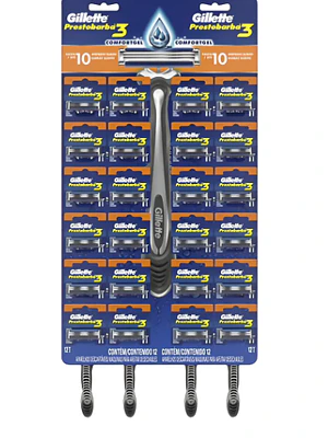 Gillette Prestobarba 3 Máquina de afeitar 24 unidades.