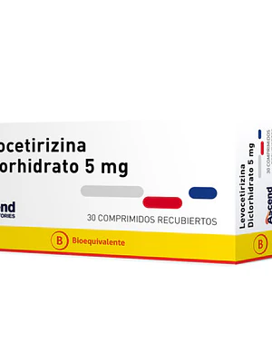 Levocetirizina Diclorhidrato (B) 5 mg 30 Comprimidos. Ascend