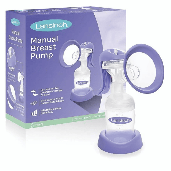 Extractor manual de leche materna. Lansinoh 1