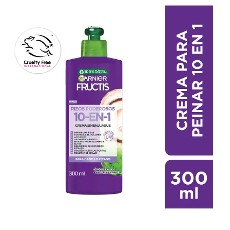 Garnier Fructis Crema de peinar Rizos poderosos 300 ml. 1
