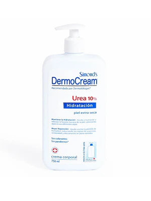 DermoCream Úrea al 10 % hidratación 750 ml. Simond's