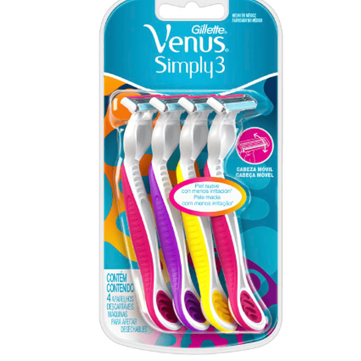 Gillette Venus Simply 3 mujer 4 Unidades. 1