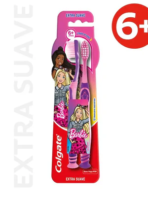 Cepillo de dientes Colgate Smiles barbie Extra suave 2 Unidades.