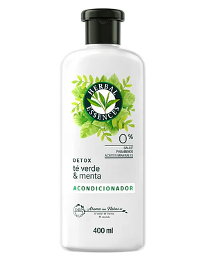 Herbal Essences Acondicionador Detox Té verde & menta 400 ml.