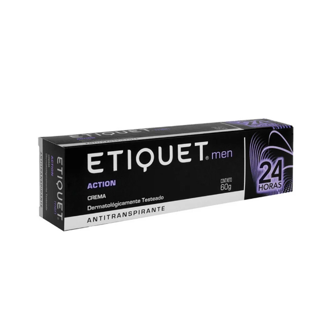 Antitranspirante Etiquet Men Action Crema 60 g. 1