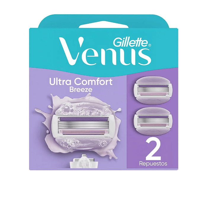 Gillette Venus Afeitadora ultra comfort Breeze Repuesto 2 Unidades. 1