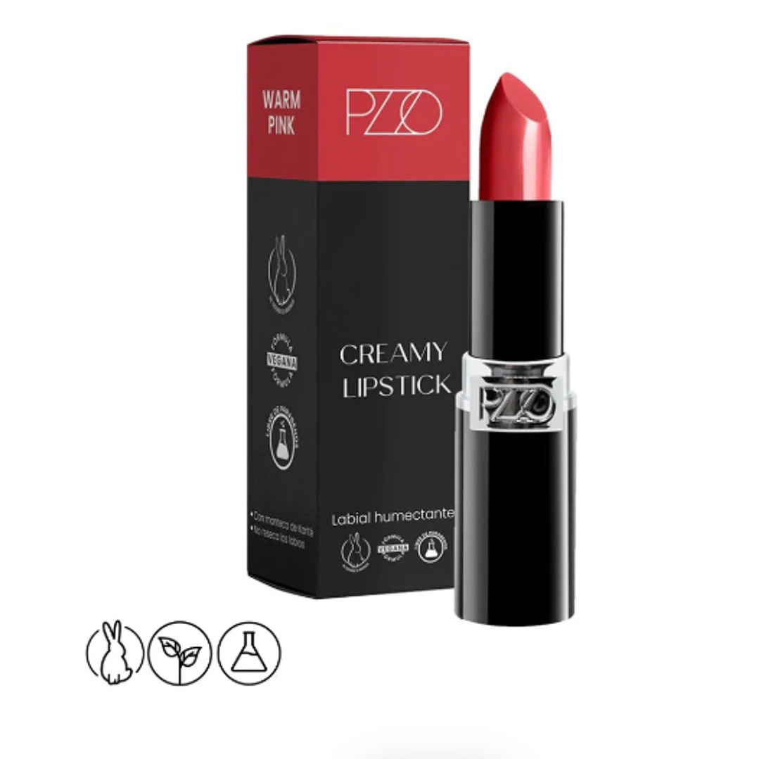 Labial Creamy Lipstick Warm pink. Petrizzio 1