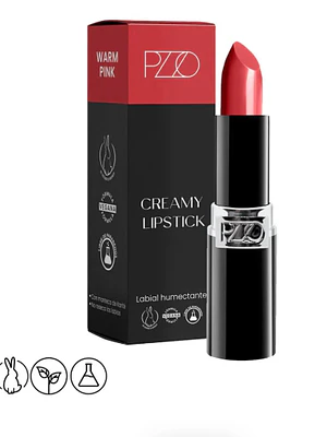 Labial Creamy Lipstick Warm pink. Petrizzio