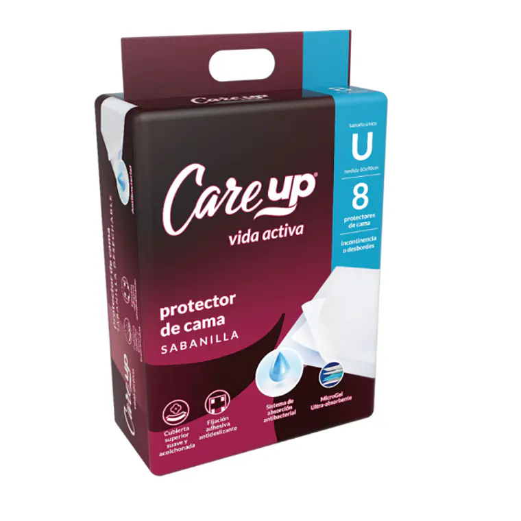 Sabanilla protectora de cama Care Up 8 Unidades. 1