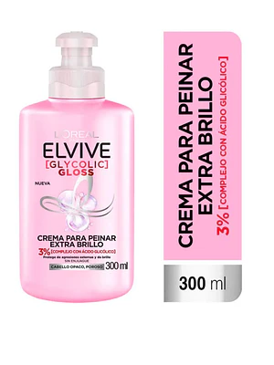 Elvive Glycolic Gloss Crema para peinar 300 ml. 