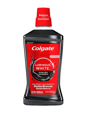 Enjuague bucal Colgate Charcoal Luminous white 1 litro.
