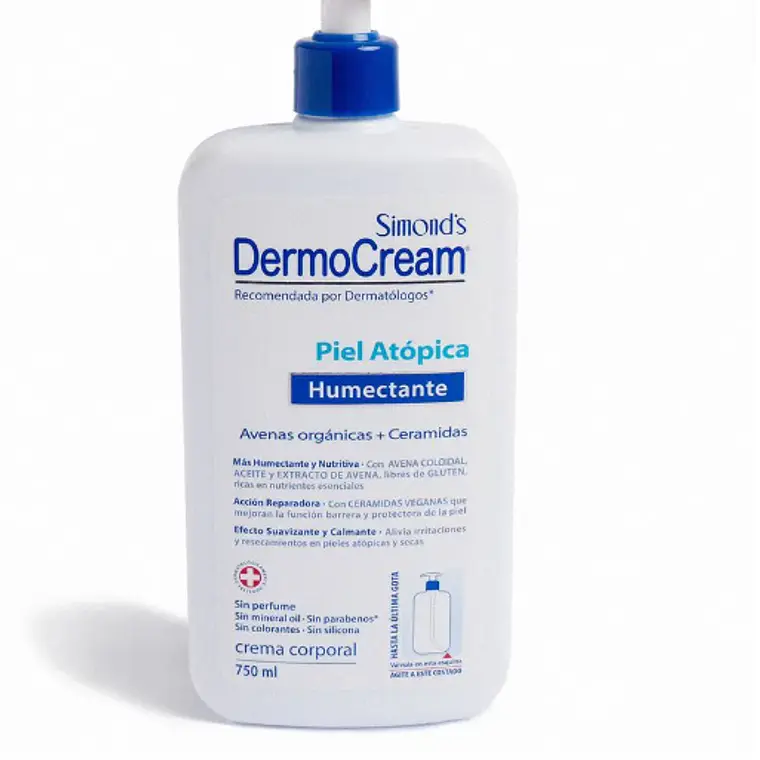 DermoCream Piel atópica Humectante Crema corporal 750 ml. Simond's 1