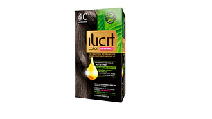 Tinte para el cabello sin amoníaco Ilicit 4,0 castaño medio.