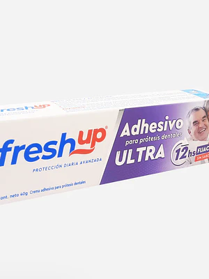 Adhesivo para prótesis dentales Fresh Up sin sabor 40 g.