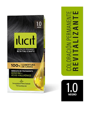 Coloración permanente Revitalizante Ilicit 1.0 Negro.