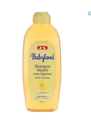 Shampoo Neutro extra suave Babyland 410 ml.