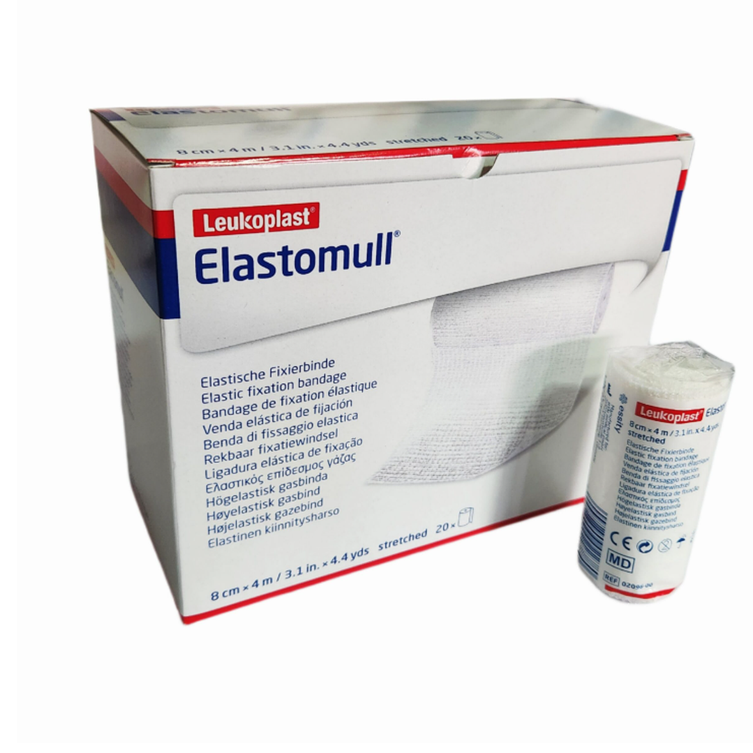 Elastomull Venda de gasa 12 cm x 4 m 20 Unidades. 1