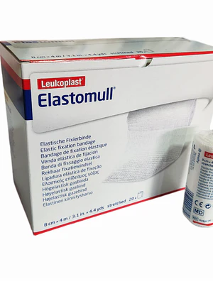 Elastomull Venda de gasa 12 cm x 4 m 20 Unidades.