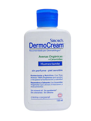 DermoCream Crema corporal humectante avenas orgánicas+ceramidas 150 ml. Simond's