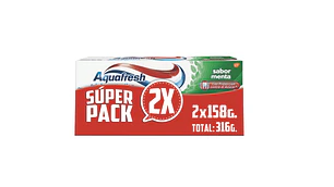 AQUAFRESH SOFT MINT 158 GR X 2 PACK