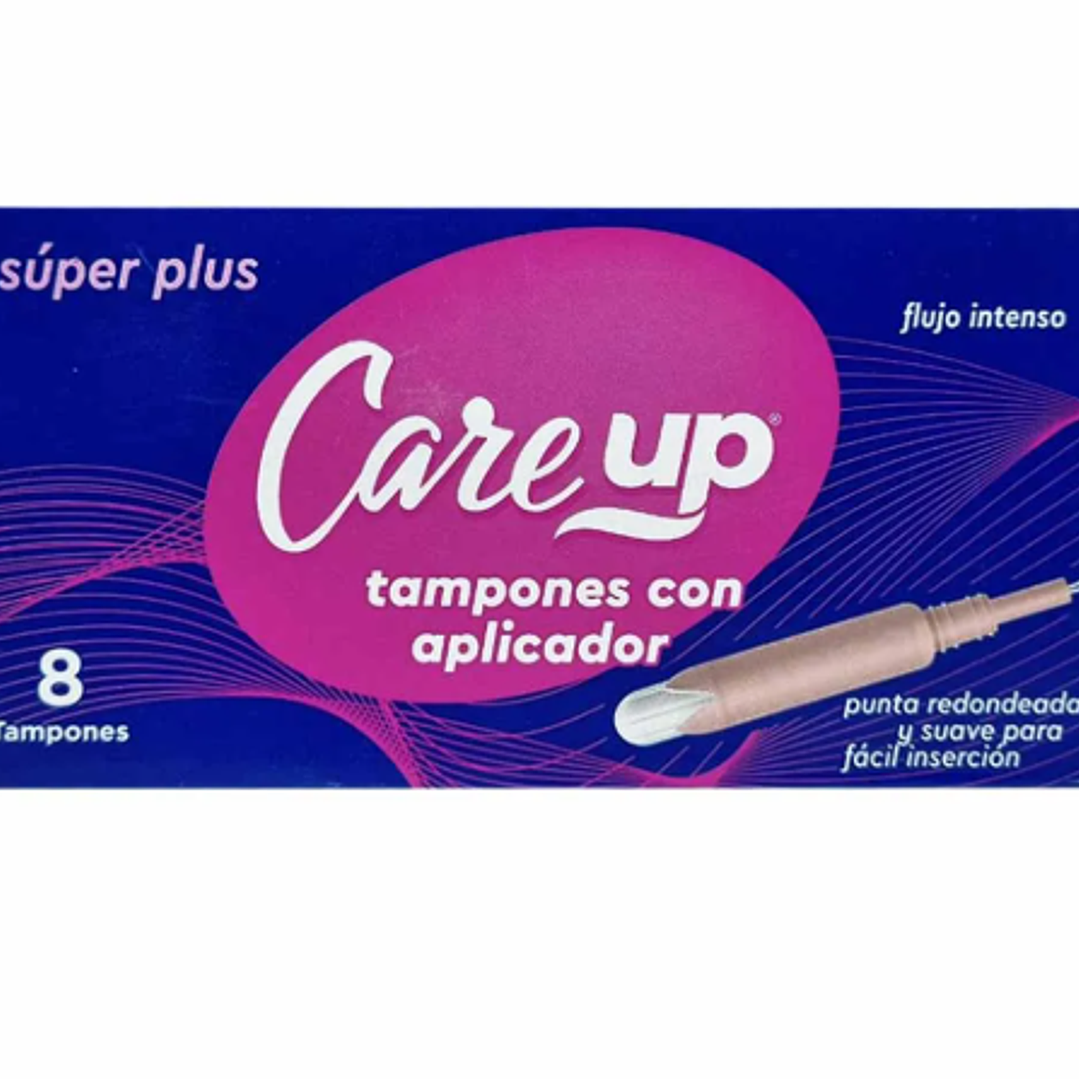CARE UP TAMPON CON APLICADOR SUPER PLUS X 8 UND 1