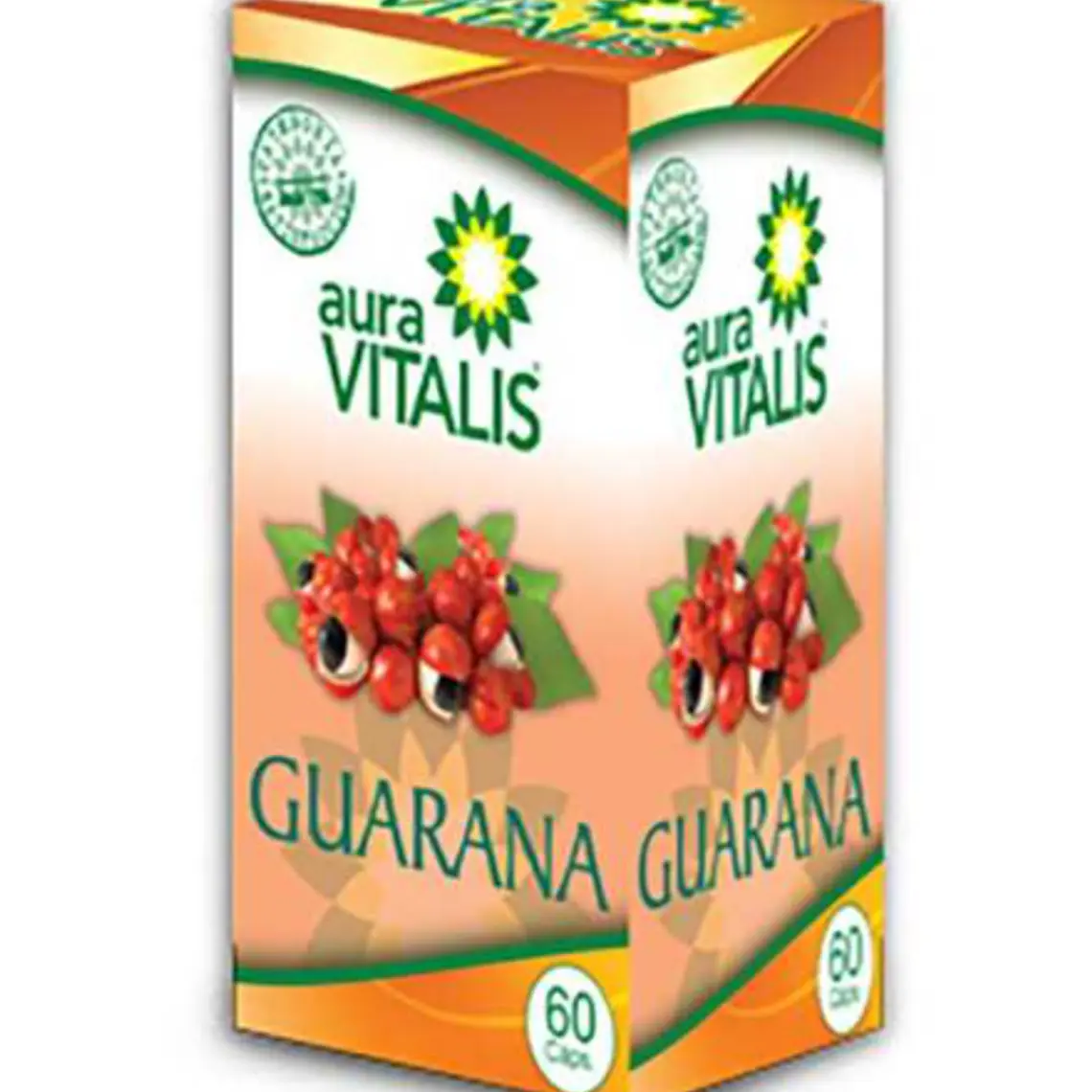 Guaraná 175 mg 60 Cápsulas. Aura Vitalis 1