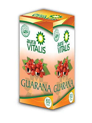 Guaraná 175 mg 60 Cápsulas. Aura Vitalis