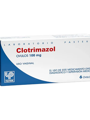 Clotrimazol 100 mg 6 Óvulos vaginales. Pasteur
