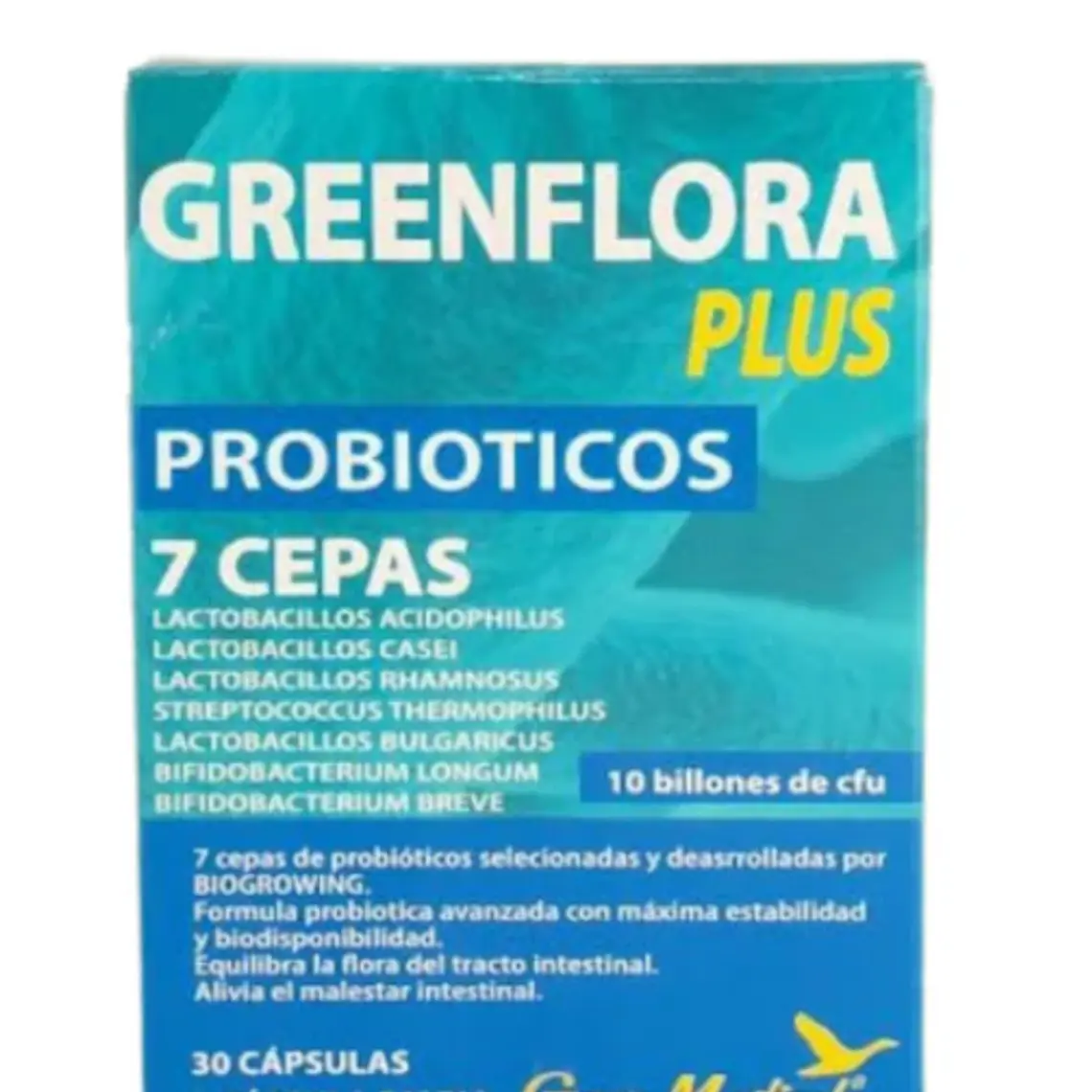 Greenflora Plus Probióticos 7 cepas 30 Cápsulas. Green Medical 1