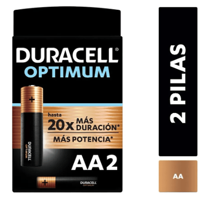 DURACELL OPTIMUM PILA AA X 2 UN 1