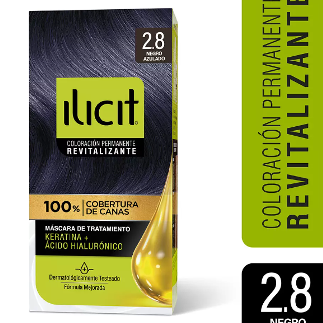 ILICIT 2/8 NEGRO AZULADO X 45 GR 1