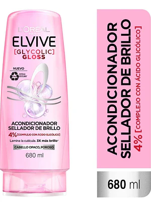 Elvive Acondicionador Glycolic Gloss 680 ml. L'oréal