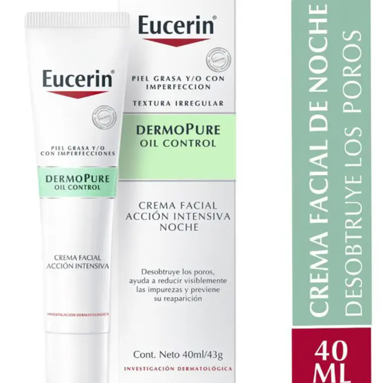 Eucerin DermoPure Oil control Crema facial intensiva noche 40 ml. 1