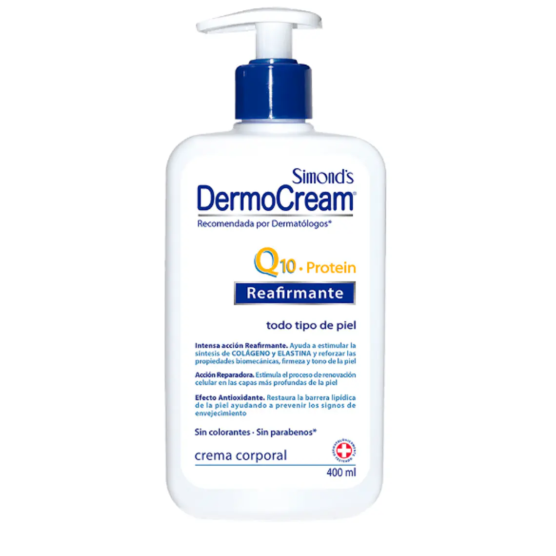 DermoCream Q10+Protein Reafirmante Crema corporal 400 ml. Simond's 1