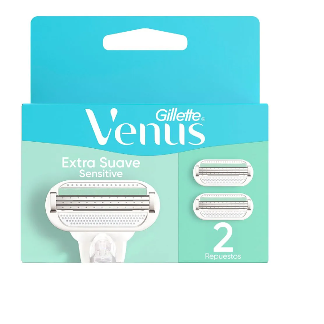 Gillette Venus Máquina de afeitar femenina+ repuesto. 1