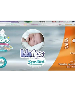 Pañal BBtips Sensitive 40 Unidades Talla 1.