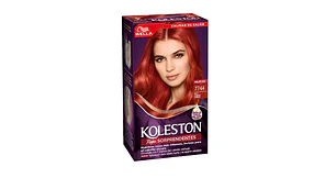 Tinte para el cabello Koleston 7744 Rojo cobrizo intenso.
