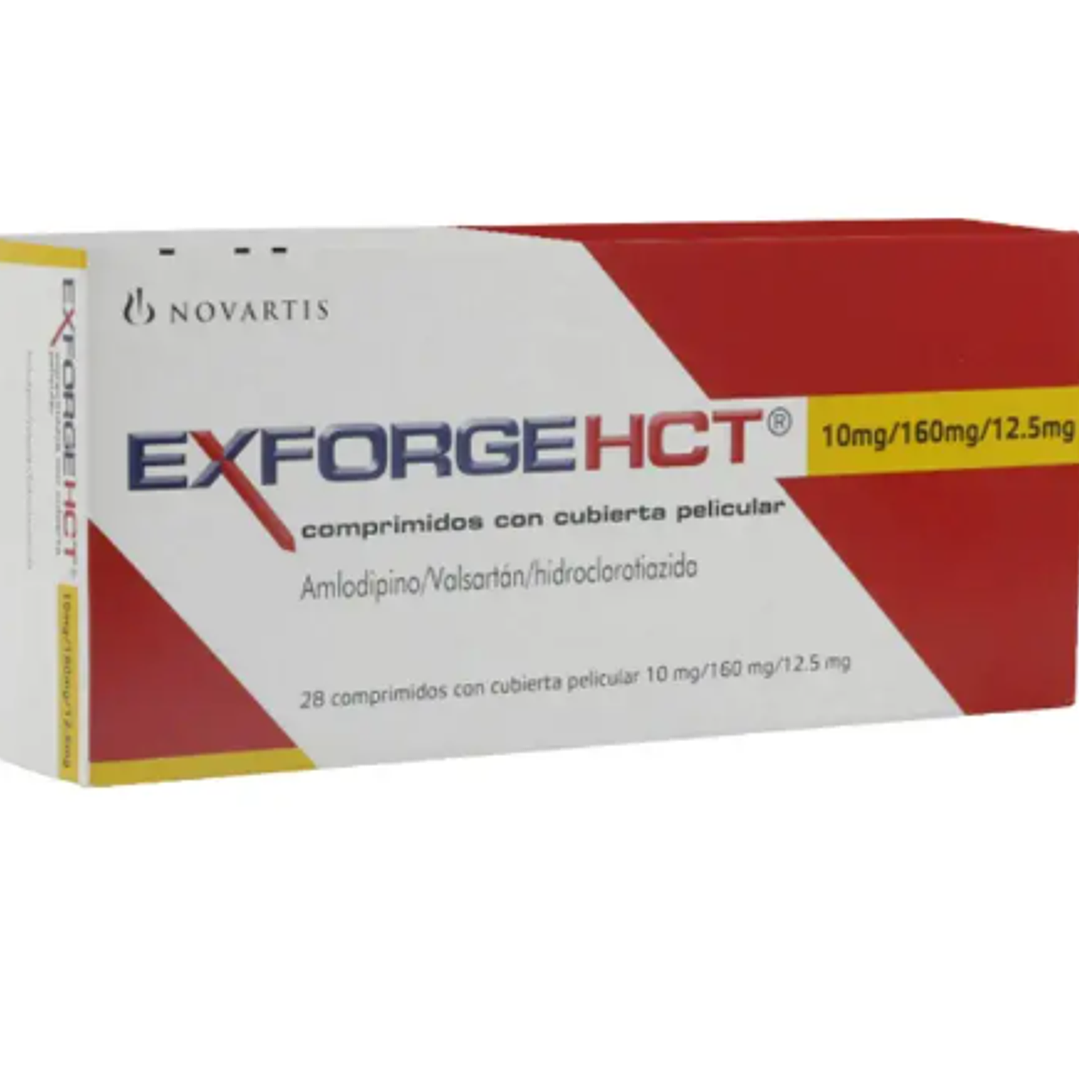 Exforge Hct 10 / 160 / 12,5 mg 28 Comprimidos. 1