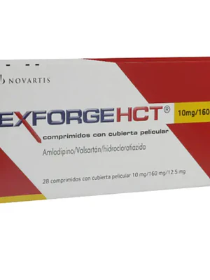 Exforge HCT 10 / 160 / 12,5 mg 28 Comprimidos.