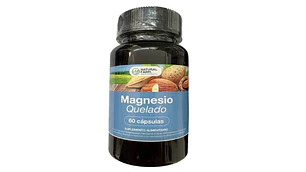 Magnesio Quelado 60 Cápsulas. Natural Farm