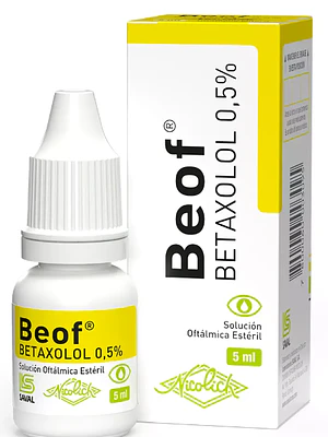 Beof Betaxolol 0,5 % Solución oftálmica 5 ml.