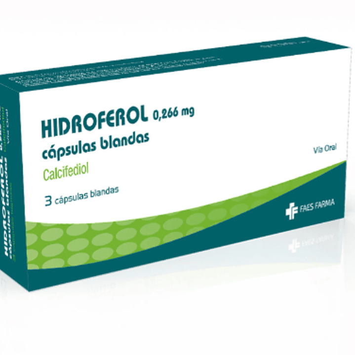 Hidroferol Calcifediol 0,266 mg 3 Cápsulas blandas. 1