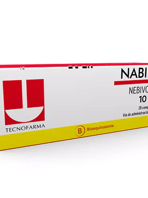 Nabila (B) Nebivolol 10 mg 28 Comprimidos.