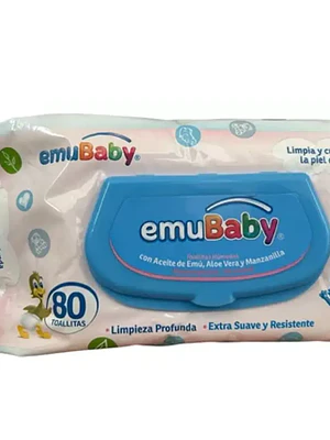 Emubaby Toallitas húmedas 80 Unidades.