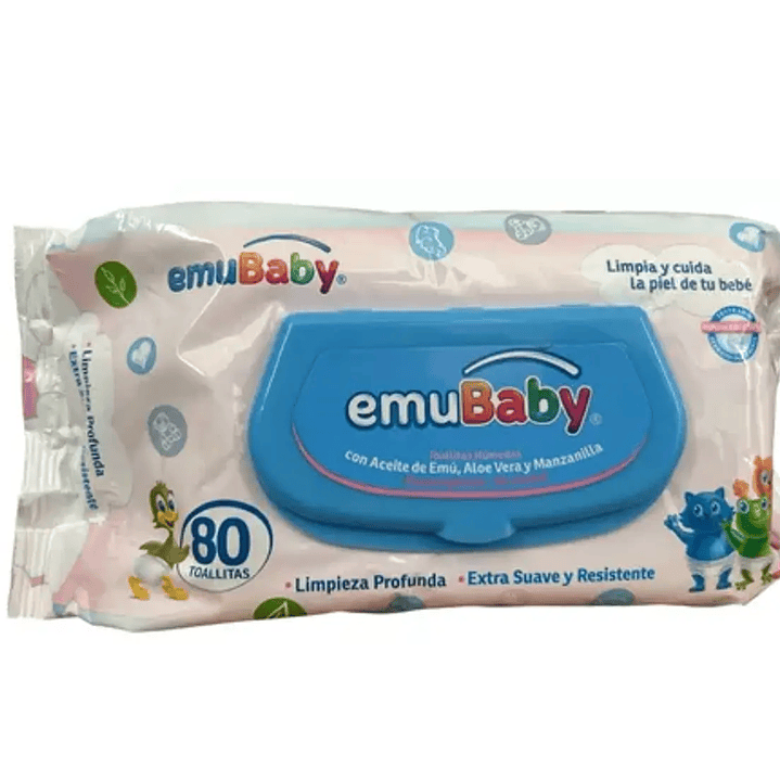 Emubaby Toallitas húmedas 80 Unidades. 1
