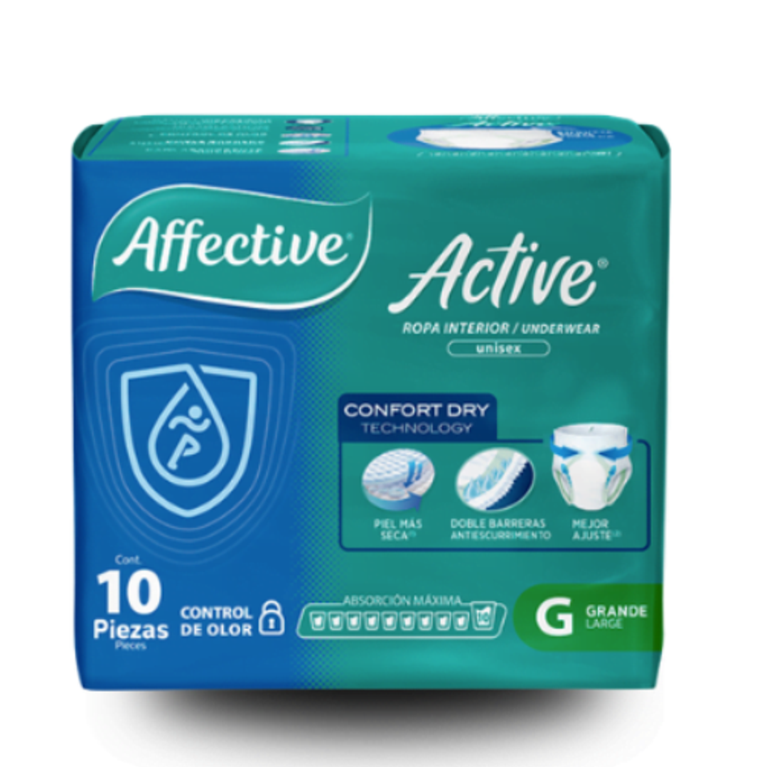 Pañal adulto Affective Active Talla G 20 Unidades. 1